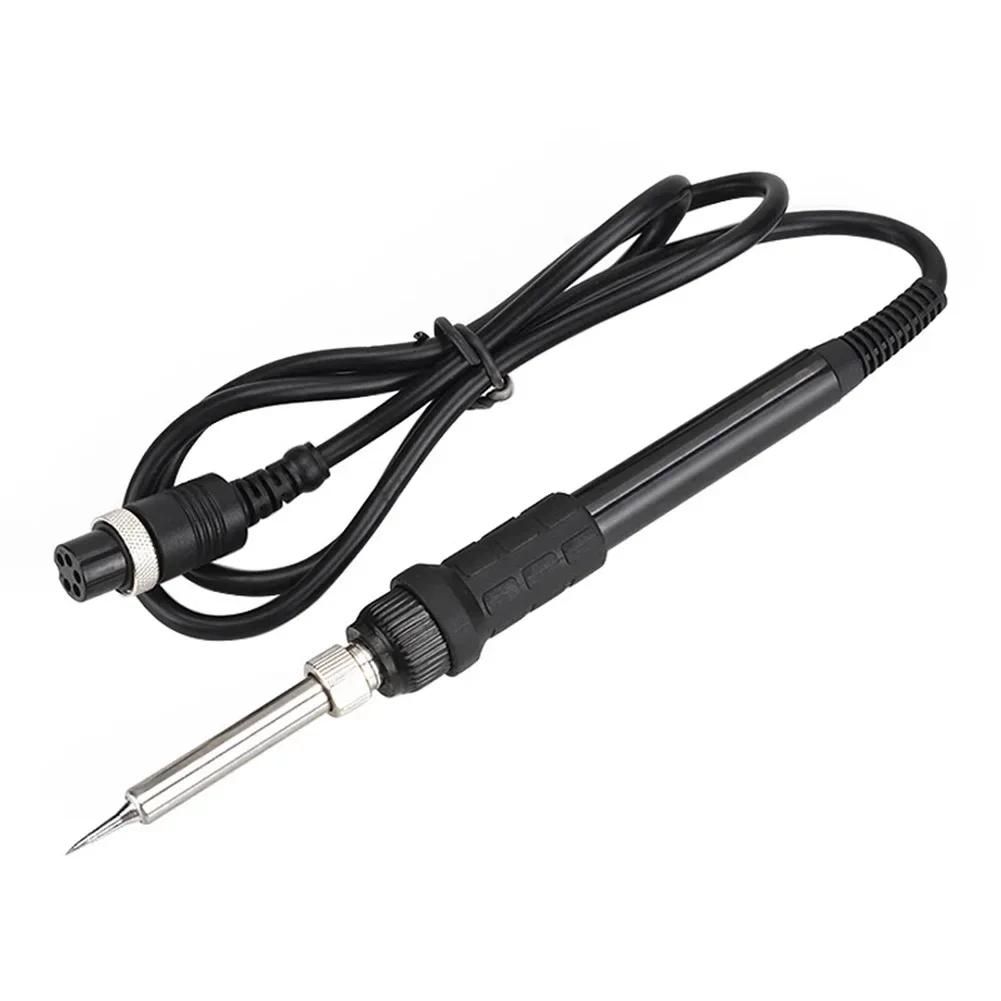 Black And Silver 907A Soldering Handle 50W Soldering Iron Ergonomic Grip Multiple Nozzle Options For 936 Stations
