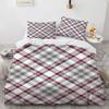 Plaid Duvet Cover Queen Bedding Set for Boys Girls Kids Women Men Modern Geometric Colourful Grid Plaid Polyester Comforter Set