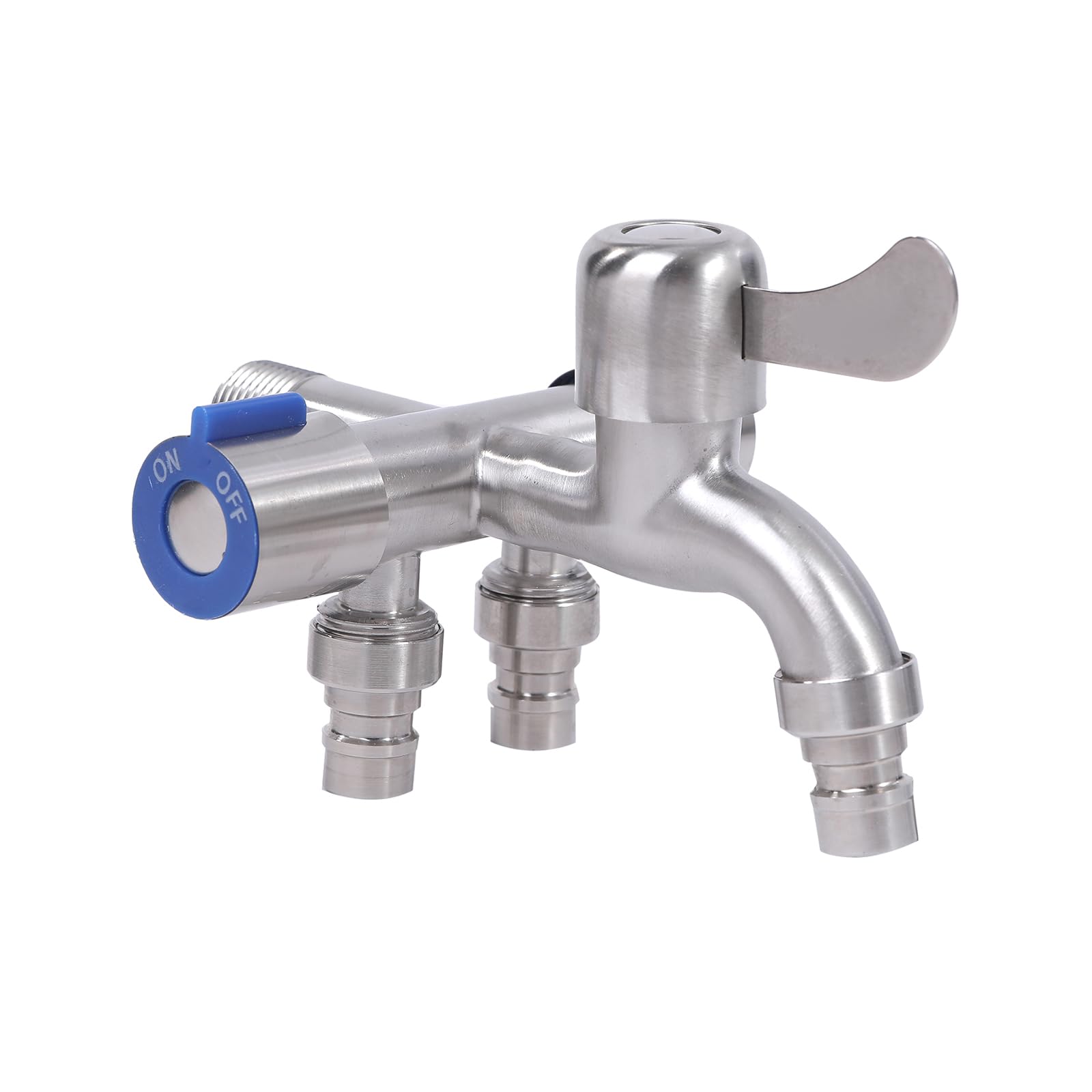 

Pureseek Three-Way Branch Faucet, Parallel Thread, G1/2 Faucet, Corrosion-Resistant Branch Faucet, 304 Stainless Steel, 3-Way Branch Faucet