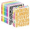 500 Pcs Letter Stickers 2 Inch Self Adhesive PVC Stickers Waterproof Alphabet Decals Mailbox Numbers Labels for Water Bottle