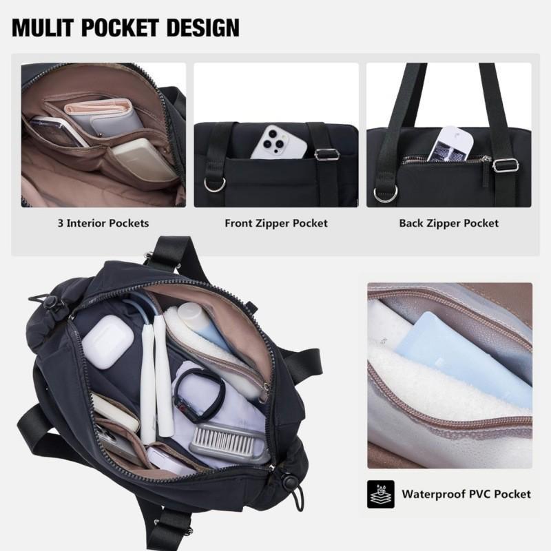 Damska Mini Torba na Ramię - Gorący Hit, Torebka z Oddzieleniem na Mokre i Suche, Duffle, na Siłownię i Mała Torba