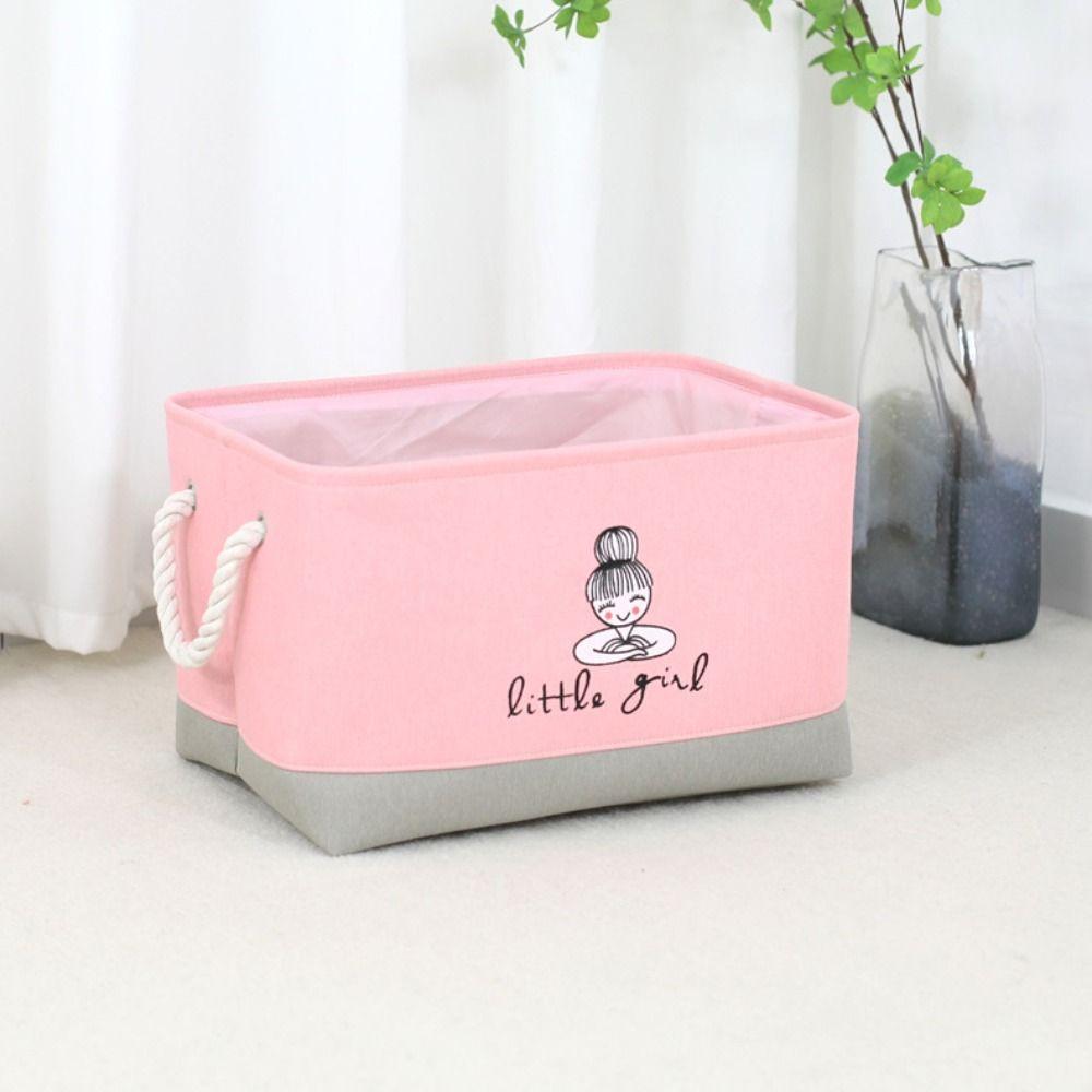 Cartoon Laundry Hamper Space Saving Toy Basket Washing Organizer Foldable Basket  Sundries Storage