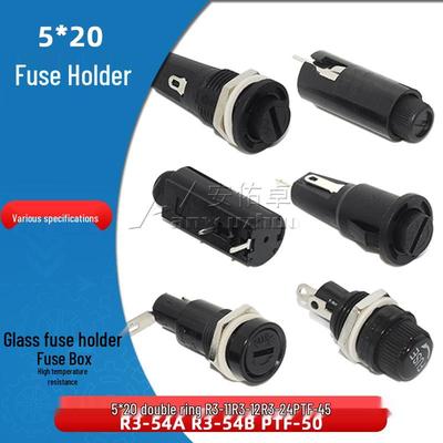 5x20mm Sikringsholder R3-11 til 12V/24V 10A 250V, PTF45/PTF50 Typer