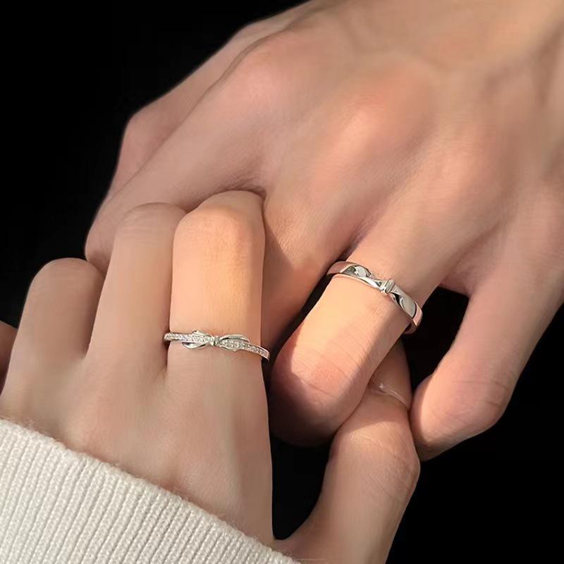 2024 Eternal Knot Couple Rings - Unique Valentine s Gift for Men & Women