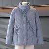 Xiaofu Women's Winter Embroidered Stand Collar Cotton Padded Jacket