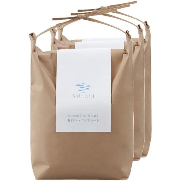 Epsom salt Domestic production Setouchi Okayama prefecture bath salt [3 bags 7.5kg/approximately 36 servings] Large capacity Bath additives Magnesium