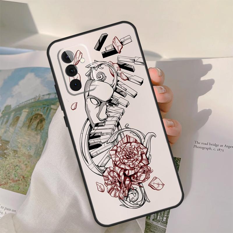 Musical Music Note Case For Samsung Galaxy A55 A35 A15 A32 A12 A22 A52 A06 A54 A34 A14 A56 A36 A26 A16 A13 A53