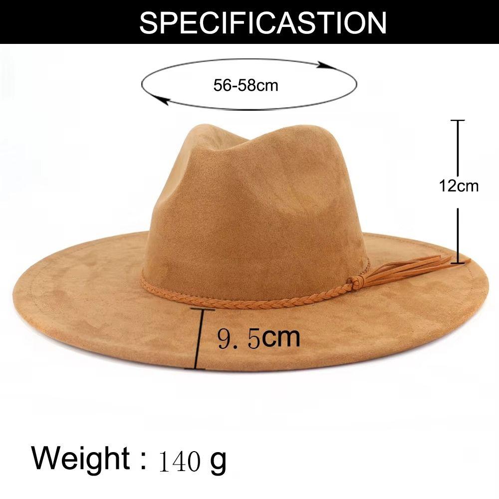 Heart Design Wide Brim Hat Wide Brim Panama Hat Classical Vegan Suede Hat