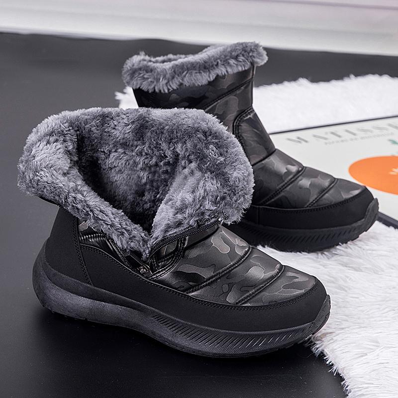 Winter Women Boots Non-slip Waterproof Snow Boots Ankle Platform Winter Botas Shoe Booties With Thick Fur Thigh High Boots Mujer