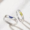 Sun Moon Stars Adjustable Couple Rings for Long-Distance Relationships