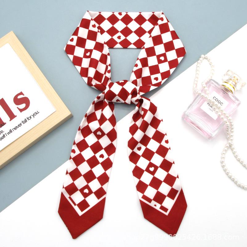 

Универсальный шелковый шарф с цветочным узором: Повязка для волос, бант, лента или сувенир