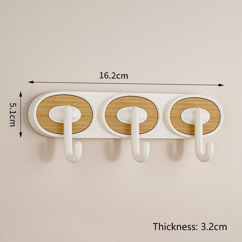 New Punch-free Oval Hook Single Hook Double Hook Triple Hook Four Hook Home Multi-function Hook Strong Hook Medieval Style