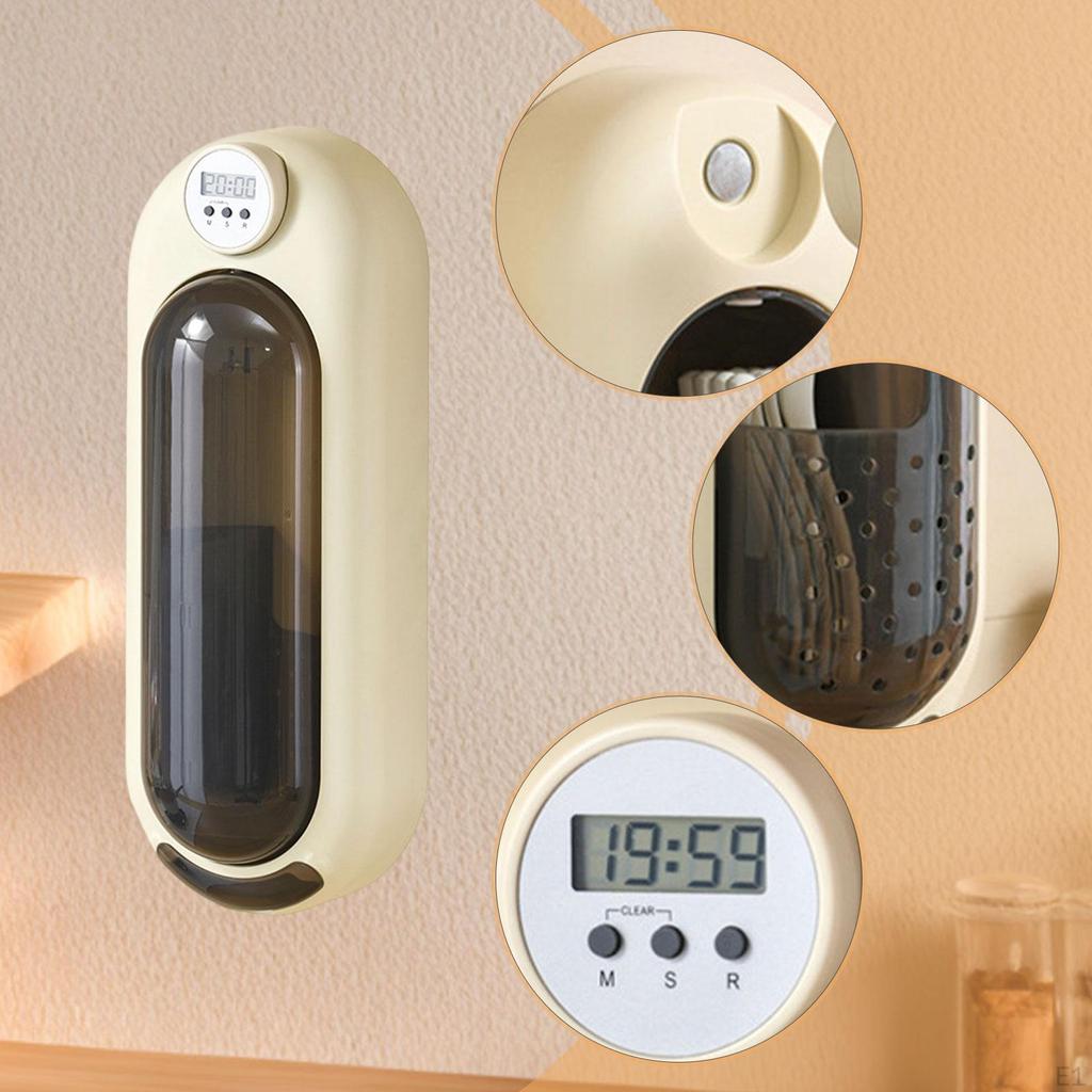 Chopstick Holder Mount Detachable Timer Space Saving Sturdy Household Cooking Utensil Organizer