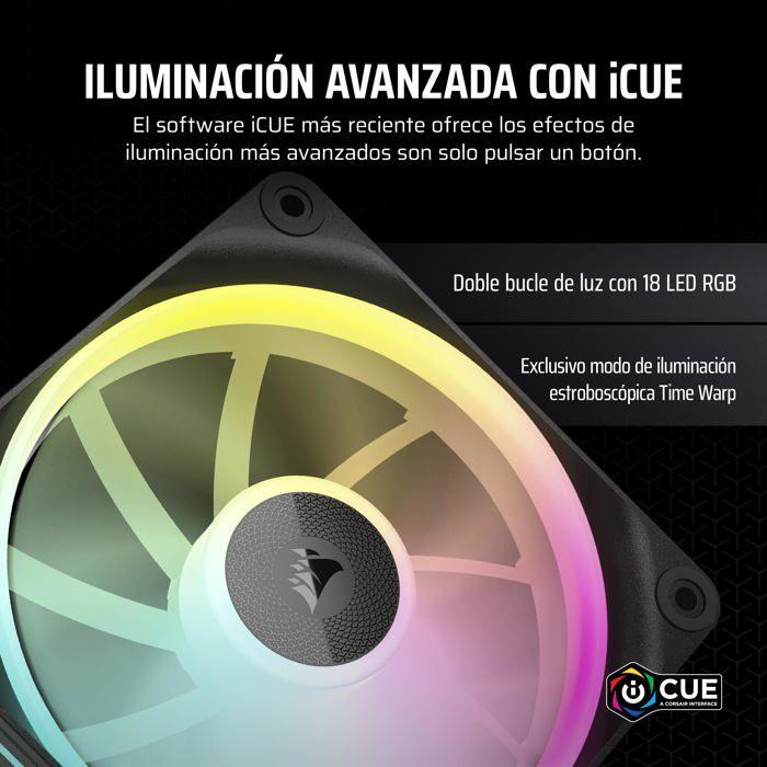 Ventilateur - CORSAIR - iCUE Link LX120 - 120 mm - RGB - PWM 2400 tr/min