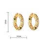 Elegant Round Cubic Zirconia Earrings: Luxurious European-American Style Studs