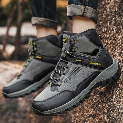 Fashion Men Hiking Shoes Mountain Desert Climbing Shoes Classic Sneakers Platform Outdoor High Top Shoe Comfortable Trekking Boots 39-47