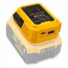 Power Tool Accessory, 111W Fast Charging Adapter Compatible with DW Battery, USB‑A Charging Hub for Phones Tablets (Tool Only)