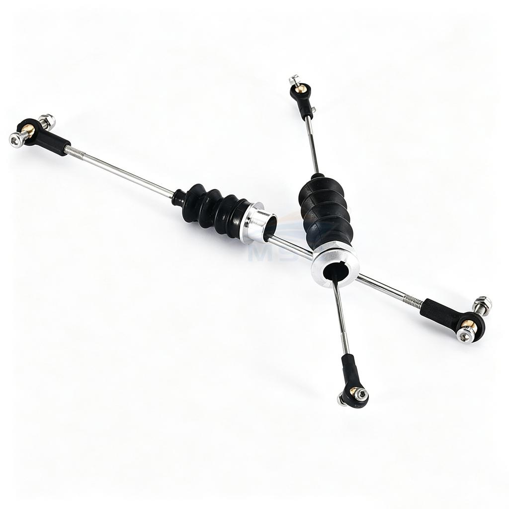 1PC RC Boat Servo Steering Kit, M2 M3 Stainless Steel Rod with Ball Joint, Rubber Bellows Radio Box Seals, for MONO DIY Parts