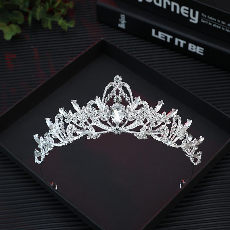 Bridal Headwear Gold-Colour Women S Full Of Classical Temperament Wedding Crown Girl Birthday Dazzling Tiaras A1