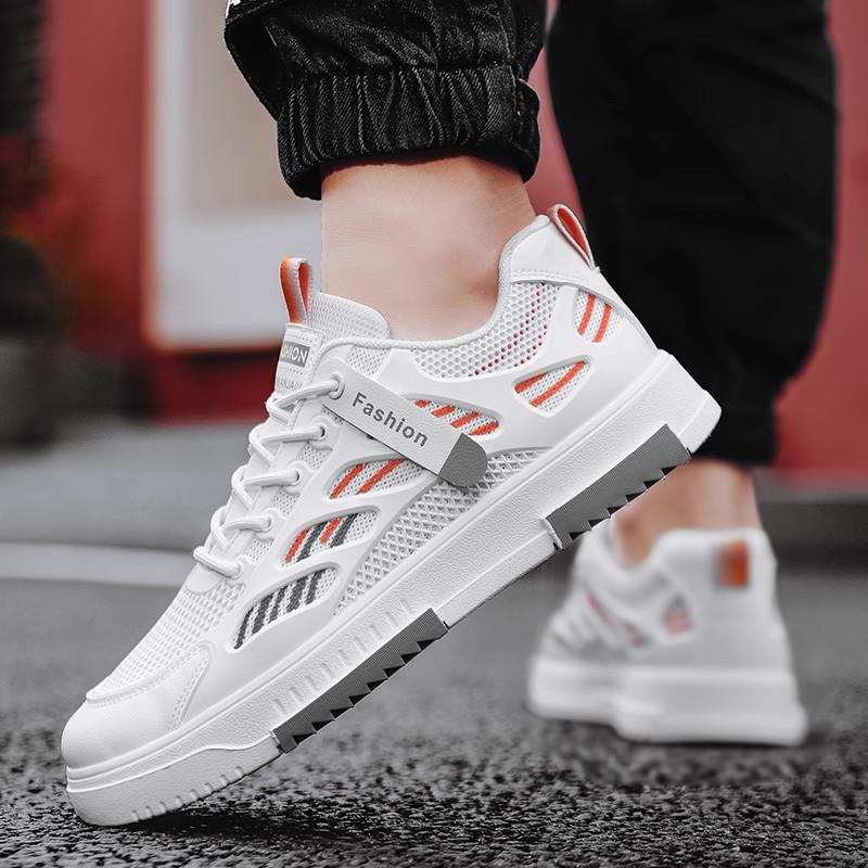 New summer breathable flat shoes mesh casual sports autumn trendy shoes