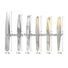 Stainless Steel Gold-Plated Slant Eyebrow Tweezers & Trimmer by Yangjiang Beauty Tools