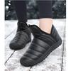 Botas de nieve de terciopelo para mujer, zapatos informales de lona, cálidos, impermeables, de algodón, de caña alta, gruesos, antideslizantes, para invierno