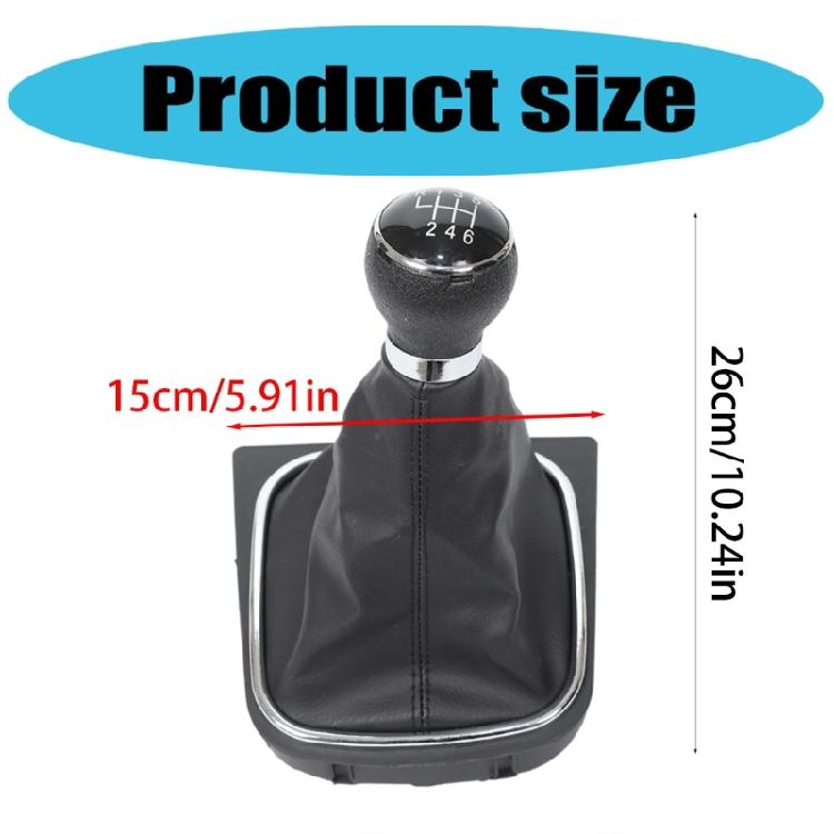 Comfortabele Auto Interieur Decoratie 6 Snelheid Pookknop Versnellingspook Met Beschermende Balg Voor Golf MK5 MK6