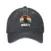 Punk Cotton Funny What Baseball Cap for Women Unisex Breathable Holding Knife Halloween Dad Hat Outdoor