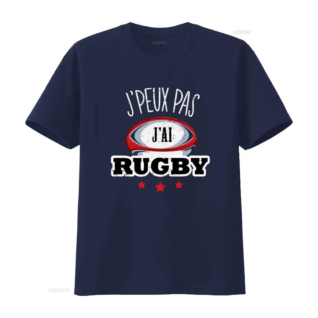 Rugby T Shirt For Unisex And Children Jpeux Pas Jai Rugby Design Sporty Humor Passionate Sports Fans Vintage Washed Breathable