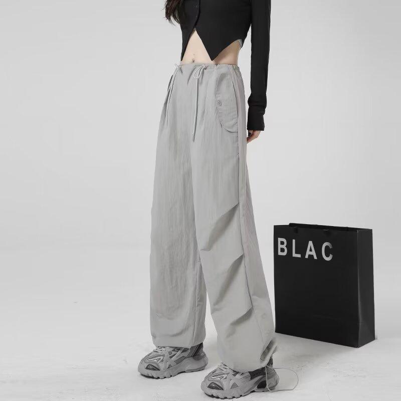 Women's American-Style Quick-Dry High-Waist Wide-Leg Summer Overalls 2024
