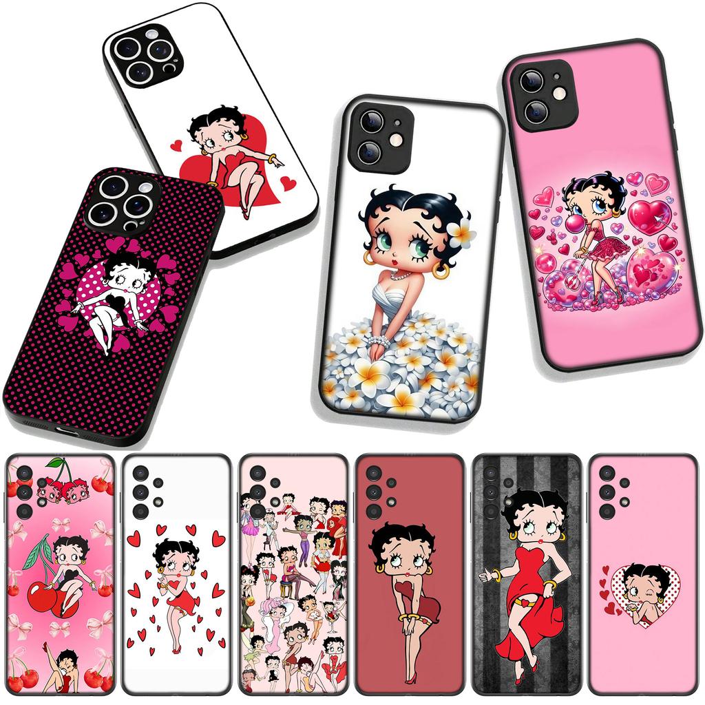Cover per Xiaomi Redmi Note 14 12 13 ProPlus A4 A3 Pro Plus 12C 13C 14C 5G Custodia per Telefono Donna B-Bettys Ragazze B-Boops