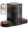 HoneyGuaridan Automatic Pet Feeder for and Small Animals WiFi Enabled Smartphone Remote 6 Feedings Per Large Timer Power Power Outage Desiccant Cage