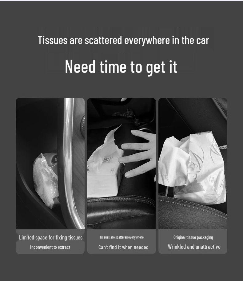 Compatible Tissue Box for Li Auto L6/L7/L8/L9 - Car Storage Accessory