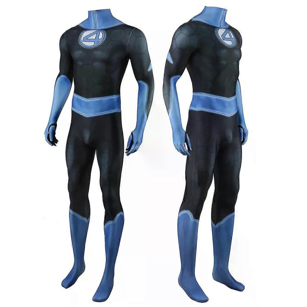 Fantastic Four Cosplay Costume Superhero 3D Printed Spandex Bodysuit Mister Fantastic Richards Zentai Outfit Halloween Costume