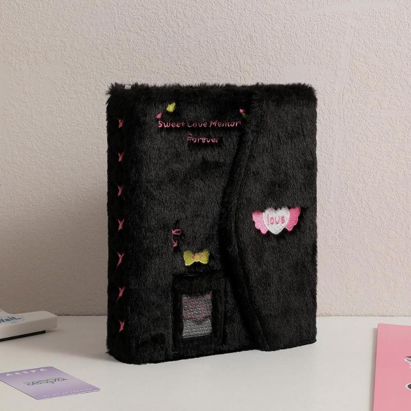 A5 Ins 3-inch Small Card Storage Plush Style Plush Photo Album Idol Album Cards Collection Binder Photocard Holder