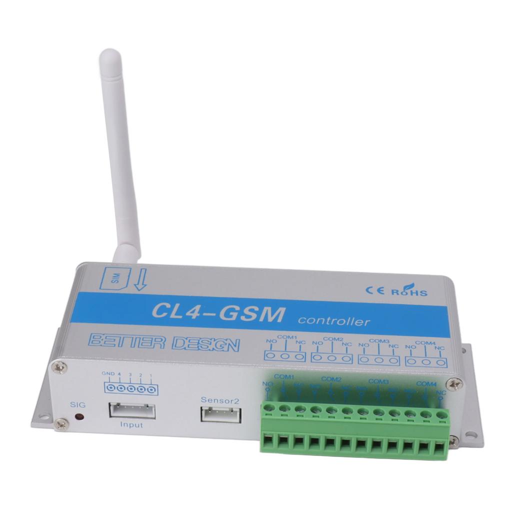 SMS GSM Gate Opener IP30 Protection Aluminum Remote Control Relay Switch for Garage Hangar Warehouse