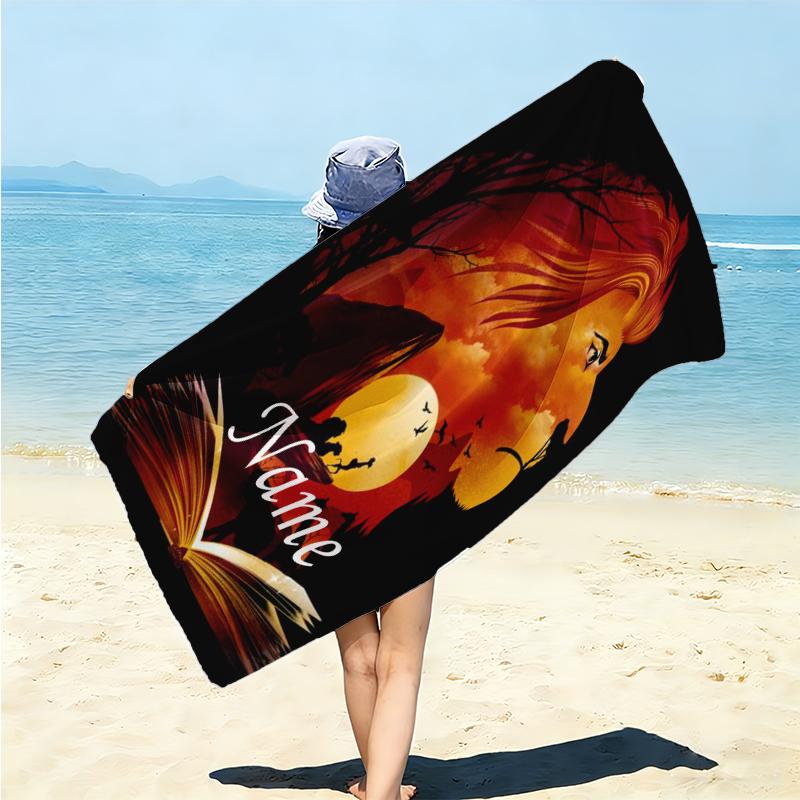 Personalized Love Sky Beach Towel Microfiber Beach Towel Thin Absorbent for Beach Swimming Yoga Bath Sports. 0910228