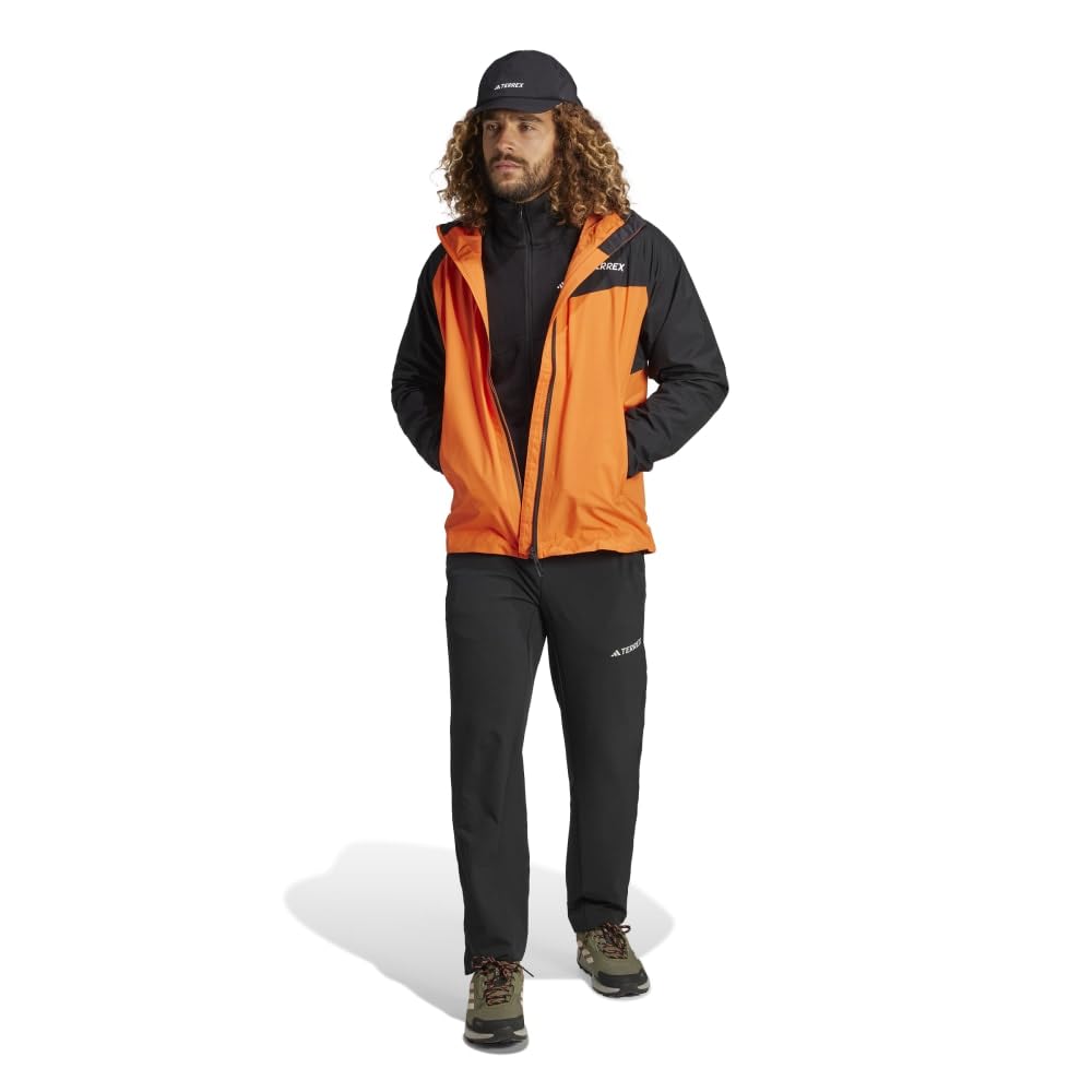 Softshell Terrex Multi Rdy Jacket HAU46 [Adidas] 2-Layer Rain. Men's Semi-Impact Orange/Black (IW8883) J/M