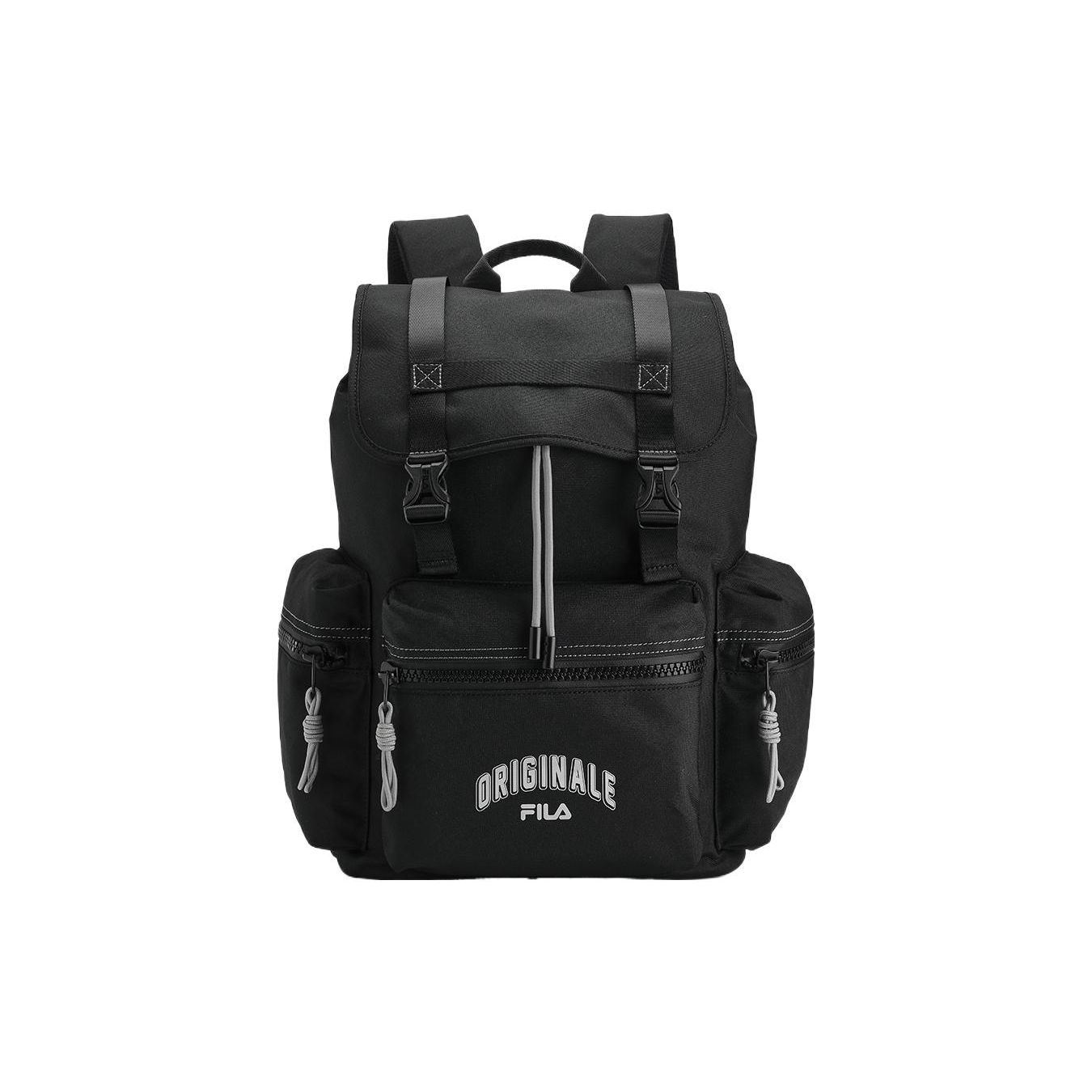 FILA Fashion Casual Commuter Fabric Laptop Backpack Mini Men backpack Black F13M349102F-BK Jet Black,Extra Small