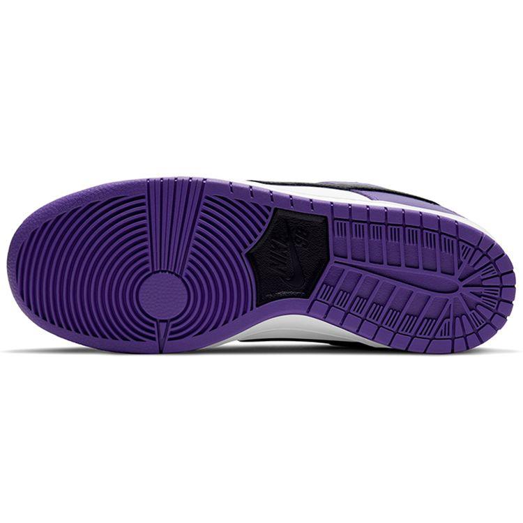 Nike Dunk Low SB Court Purple Unisex Sneakers White Black BQ6817-500