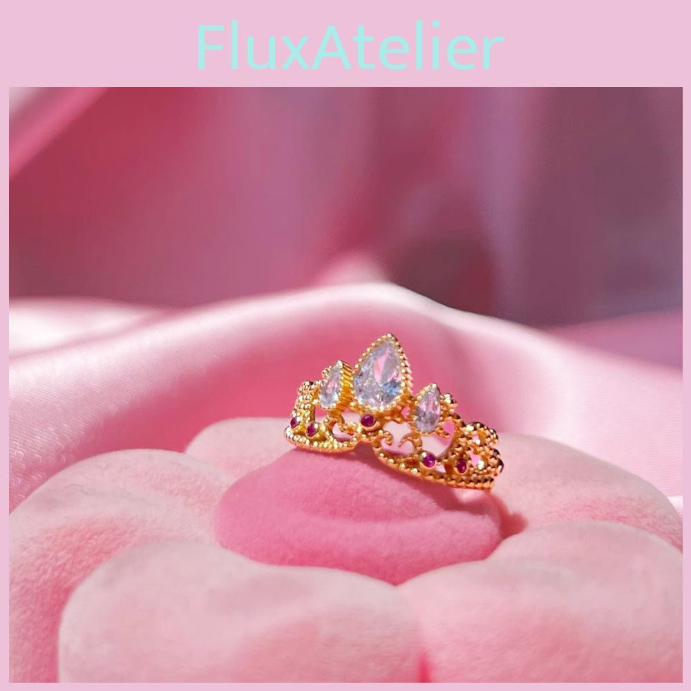 Hollow Simulated Diamond Ring Fashion Adjustable Size Couples Holiday Gift