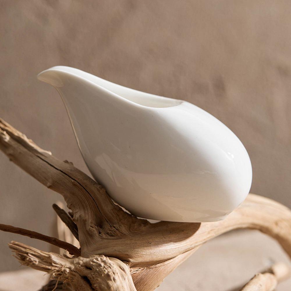2 Piece Glazed Surface Ceramic Coffee Milk Jug Heat-resistant Little Milk Cup Sauce Dispenser Cafe
