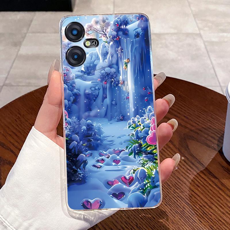Casing For Tecno Pova Neo 3 Case LH6n Silicone Aesthetic Fashion Cute Cat Back Cover Techno Pova Neo 3 Transparent Phone Case