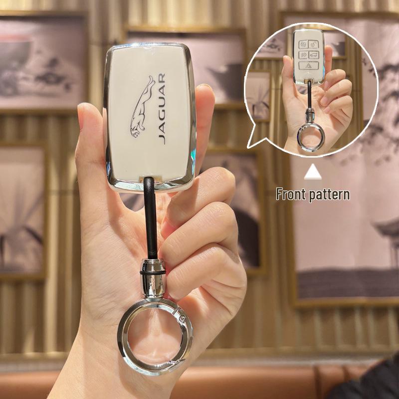 Jaguar XFL/XEL/F-Pace/F-Type/E-Pace/XE Stylish Key Cover with Buckle for Women