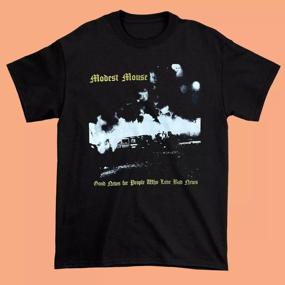 Modest Mouse Shirt good news for people who love bad news All size E005.webp Unisex T-Shirt XL