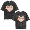 Sabrina Carpenter Short N Sweet Tour Washed Graphic Tshirt Men Women Summer Cotton Casual Oversized Short Sleeve T Shirts Tops