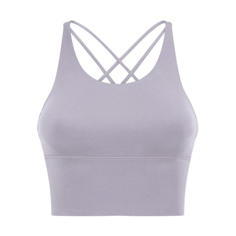Lu Same Sports Bra for Women 2025 New Outdoor Removable Bubble Wrap Running Fitness Beauty Back Yoga Vest