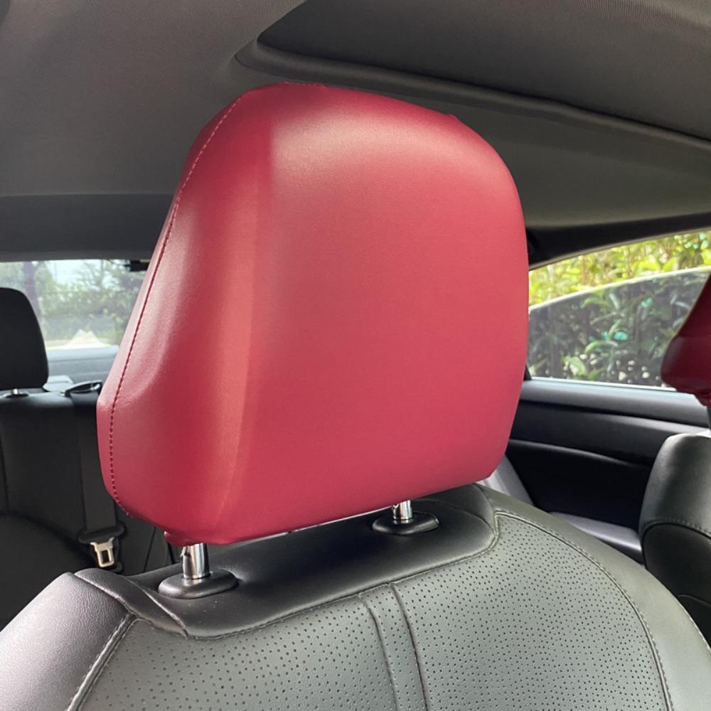 

Водонепроницаемый чехол на подголовник автомобиля из ПУ кожи, пылезащитный чехол для подголовников, эластичная наволочка для автомобильной подушки, для автомобиля