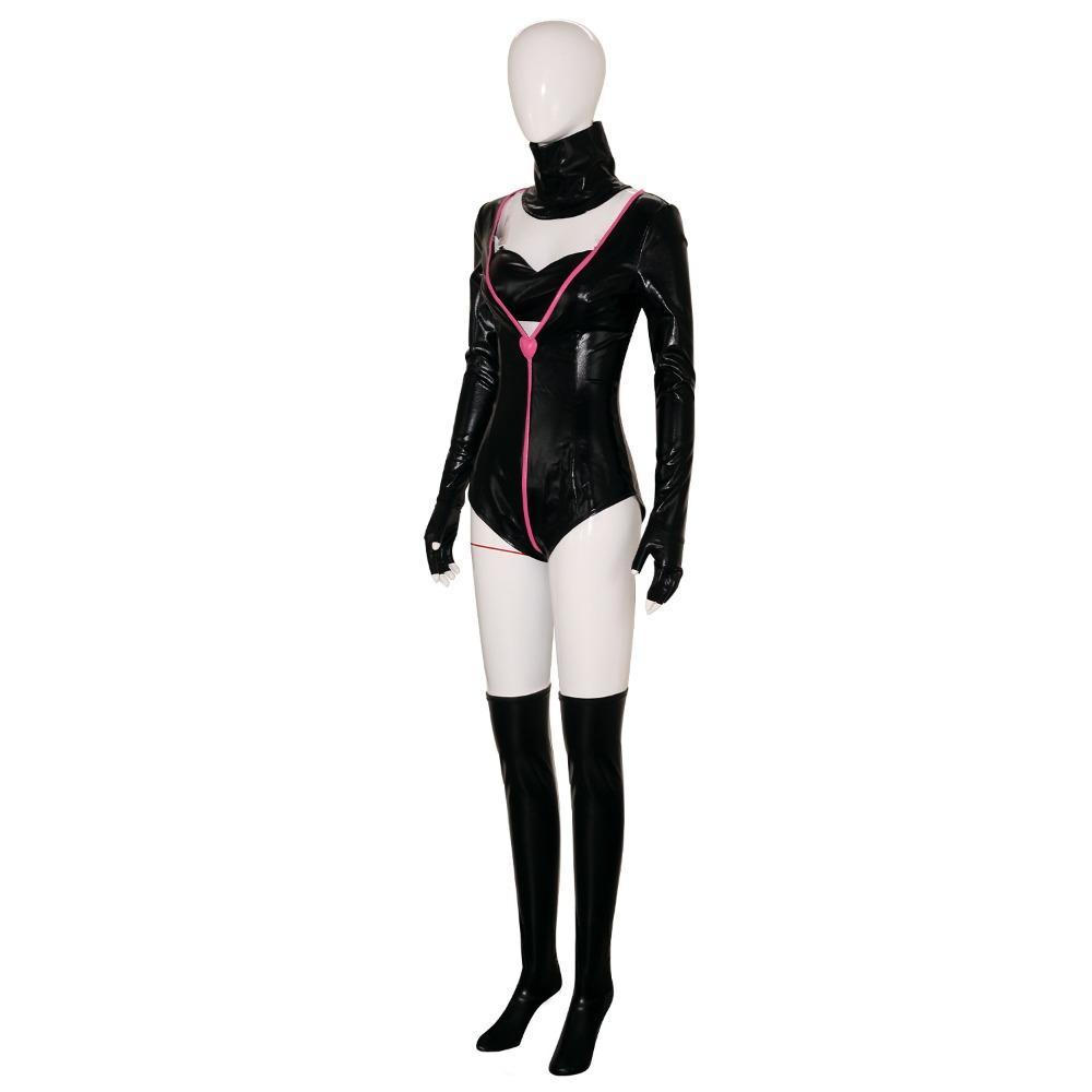 Hazbin Hotel Angel Dust Cosplay Jurk, Anime Karakter Halloween Podium Rolspel Kostuum