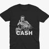 Ikonisk Johnny Cash Opprørsk Design – Svart Grafisk T-skjorte for Musikkfans, Johnny Cash T-skjorte, Cash T-skjorte, Johnny Cash Fan, Johnny Cash Gave